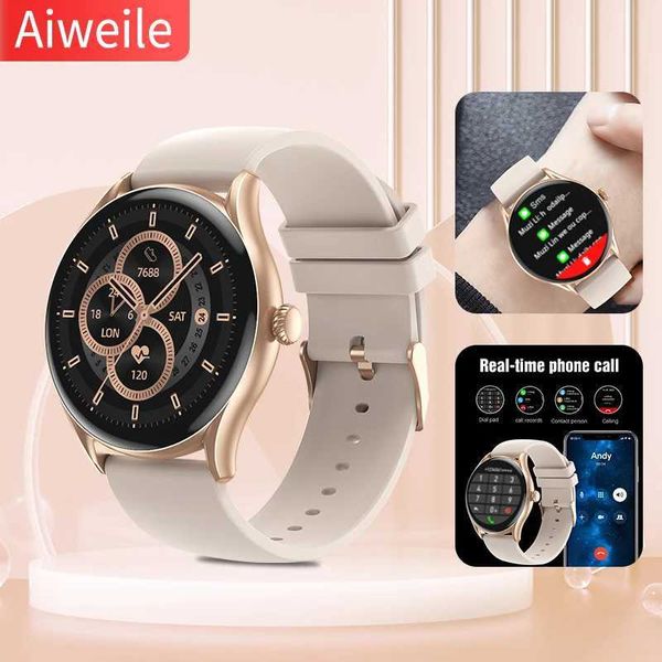 Orologi da polso aiweile aw19 uomini donne smart orologio per Android iPhone Xiaomi Sports Modalità wireless Bluetooth Chiama nuovo regalo di moda per amici 240423