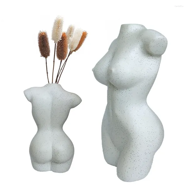 Flaschen Kunst menschlicher Körper Vase weibliche Form Blume Topf Pflanzen Statue Dekor Home Trockener Büroschreibtisch klein