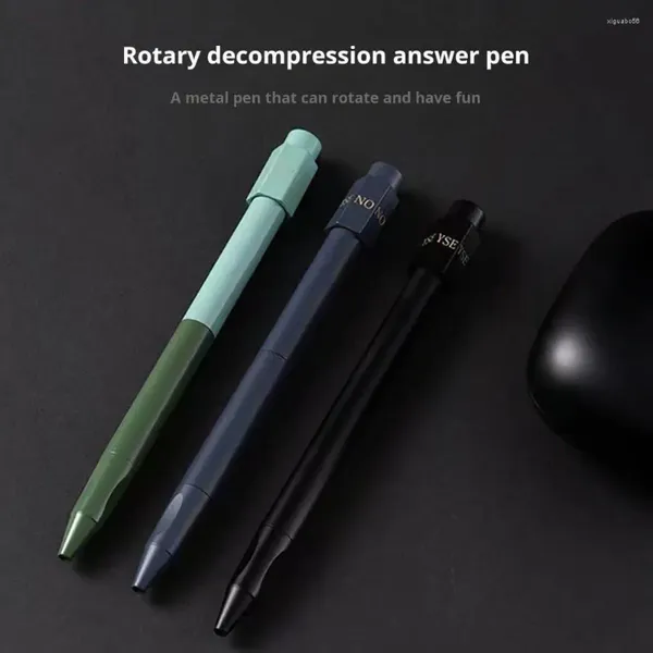 Anxiety Relief Pen Rotatable Schwarzgel mit stillem Lagerdesign für komfortable Griff Dekompression Kugel Kinder