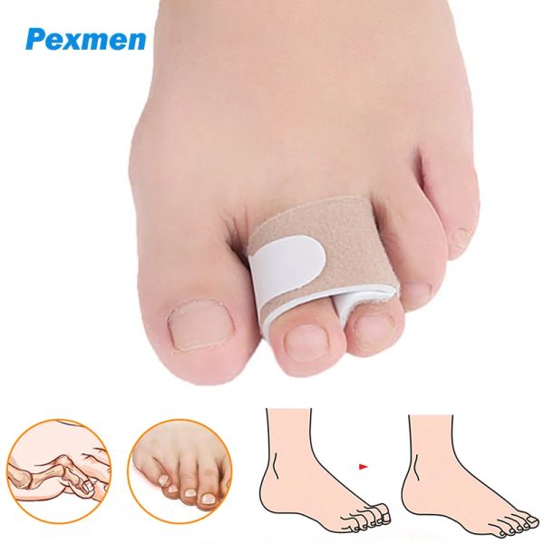 Behandlung Pexmen 1/2/5/10pcs Hammer Toe Glätterer Korrektor Zehenschiene Wickeln für gekräuselte krumme gebrochene Zehen überlappend und Hammertoes
