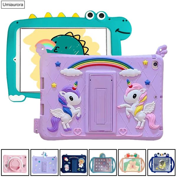 Case Tablet Hülle für Xiaomi Redmi Pad 10,61 Zoll Mi Pad 5 MIPAD5 Pro 12,4 Zoll 2022 Cartoon 360 Rotation Griff Kid Ständer Abdeckung Funda