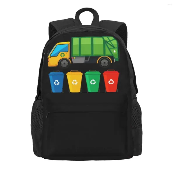 Rucksack Müllwagen Rucksäcke große Kapazität Kinder Schultaschen Schulter Laptop Rucksack wasserdichtes Weg