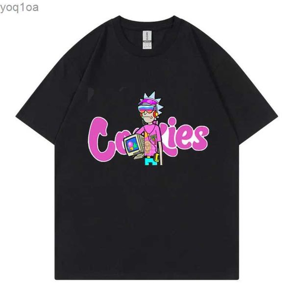 T-shirt maschili per le lettere di cookie da maschera per lettere personalizzate da uomo semplice magliette traspirabili per sudore casual magliette da uomo t-shirtl2404