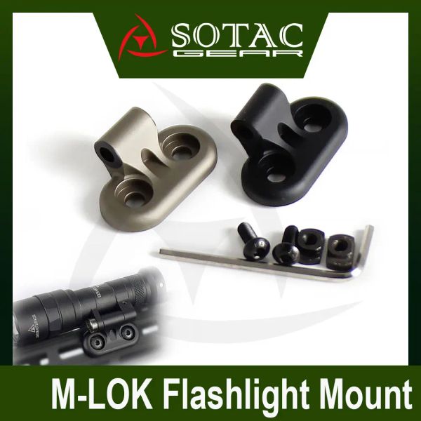 Accessori SOTAC Flashlight tattico M600DF M640DF M640V DF M340C M340V Rollover Monte per MMLOK Picatinny Rail