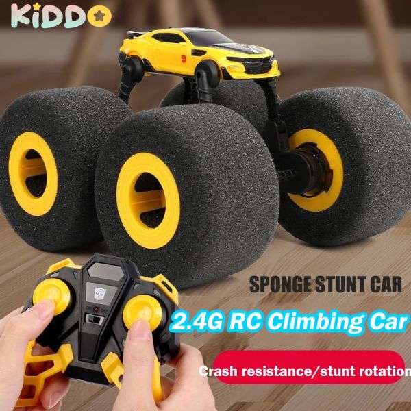 Cars RC Auto Schwamm Reifen Auto Klettern Drift Buggy Soft Fernbedienungsautomat Innenfahrzeugmodell Spielzeug für Jungen Kindertag Geschenke