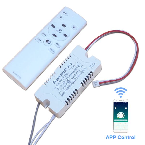 AP AP AP Driver LED di controllo Bluetooth Intelligente 2,4G Trasformatore a LED remoto Dimering Dimmeo Drive Remote Palette per lampada a soffitto ecc.