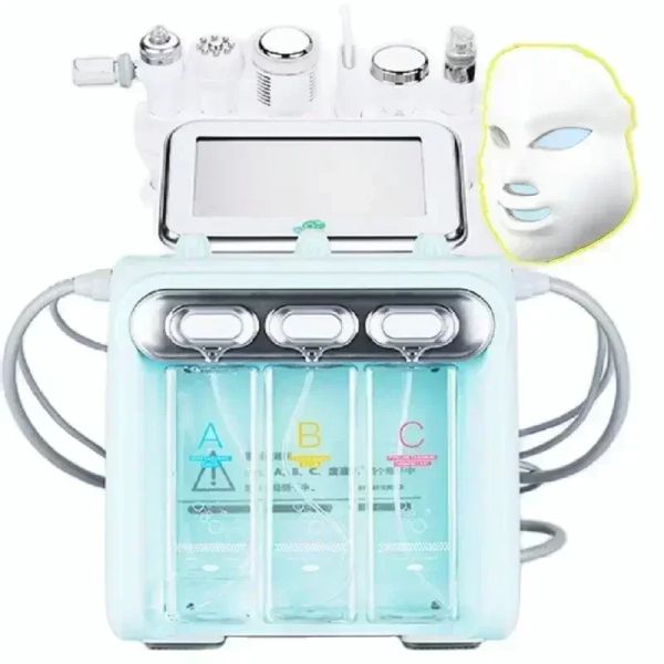 Macchina 7 IN1 H2O2 Acqua Ossigeno a getto di ossigeno buccia idro Beauty pelle pulizia della macchina per facciale idroelena Acqua di acqua per uso domestico per uso domestico