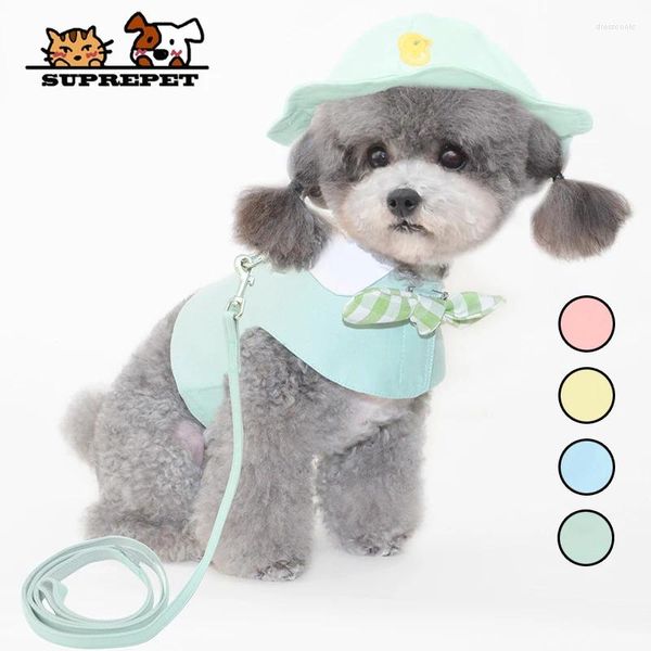 Dog Apparel suprepet redondo Brim Princesa Cap Visor Hat Pet Sun para pequenos bonés extras Chihuahua Acessórios Pets Yorkshire