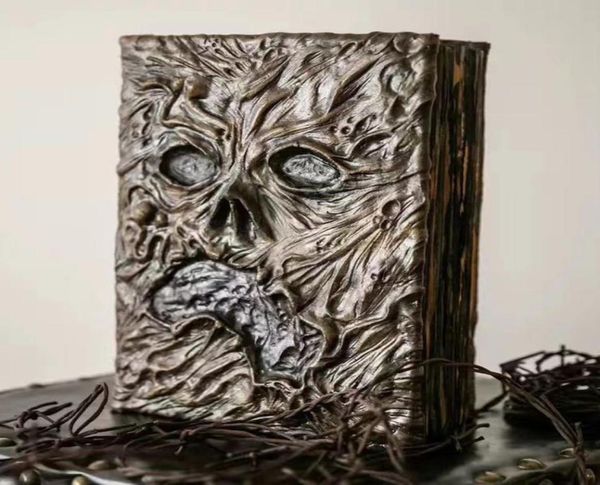 Dekoratif Nesneler Figürinler Necronomicon Dark Magic Book Demon Evil Dead Çağır Suntar Tören Prop Koleksiyonu Oturma Odası Masa Masası To1121563