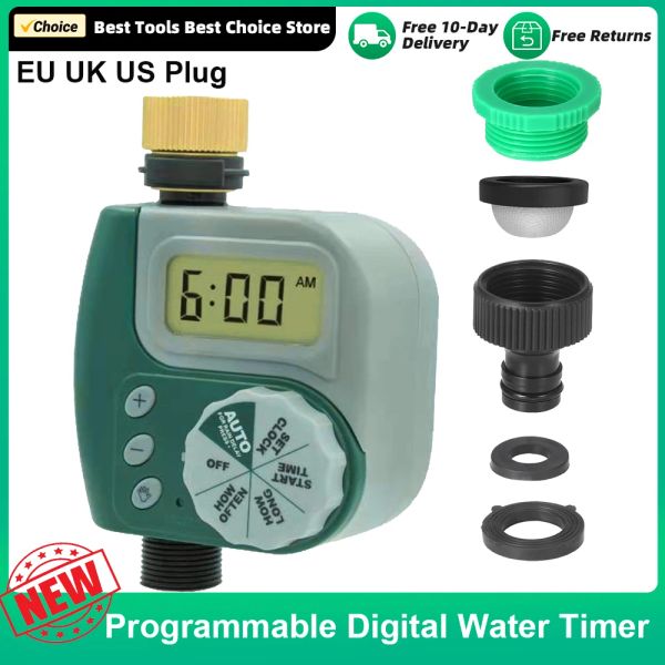 Reinigungsmittel digitaler Wassertimer programmierbar wetterfestes Garten Rasen Wasserhahnschlauch Timer Automatischer Bewässerung Timer Controller mit Filter