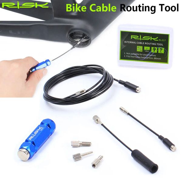 Ferramentas Risco de bicicleta Kits de ferramentas de roteamento de cabos internos para mtb bicicleta de bicicleta de carro de carro de barro de carbono Shifter Hidráulico Guia de instalação de ferramentas de instalação