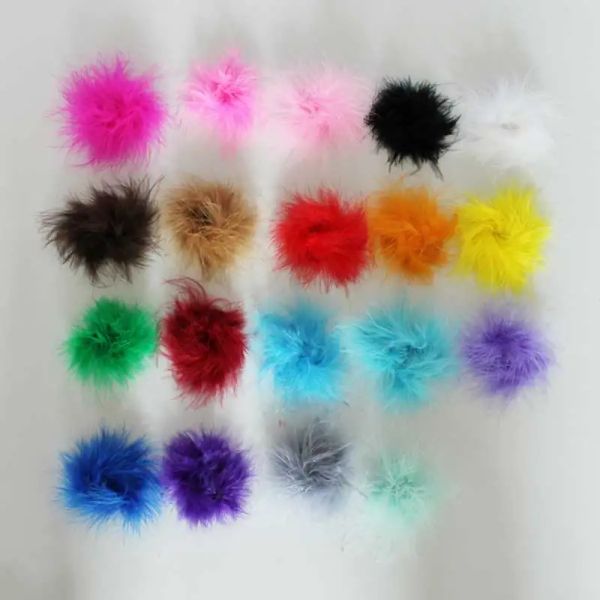 Accessori 50pcs/lot marabou piume soffio marabou fiore di piuma per abbigliamento per le fasce di abbigliamento