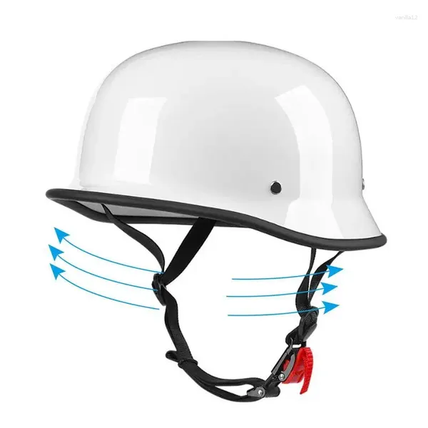 Cappelli ciclistici Caschi a metà faccia in moto bici per adulti Sicurezza da baseball da baseball Hat outdoor Cappello da baseball