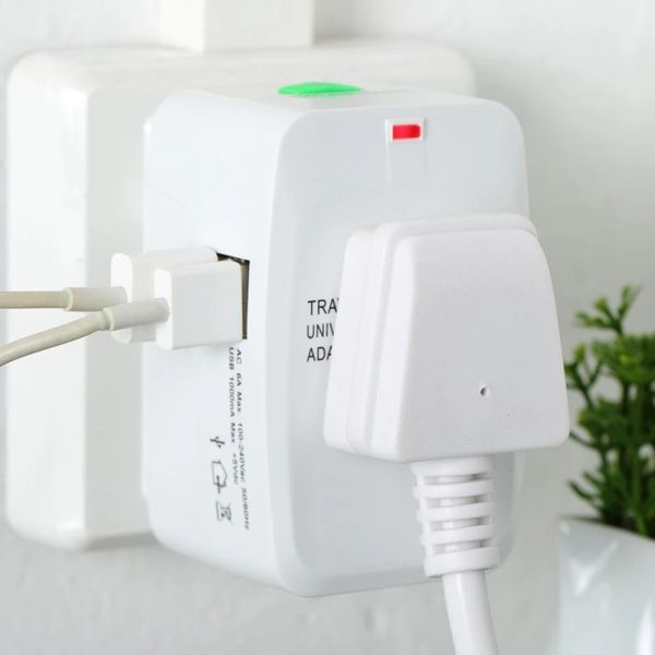 Chargers 2pcs New Universal International Plug Adapter 2 USB Port World Travel Ac Charger Adapter Ac Converter US US US