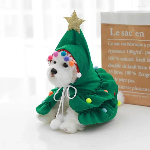 Собачья одежда Зимняя рождественская домашняя собака одежда дерево плат