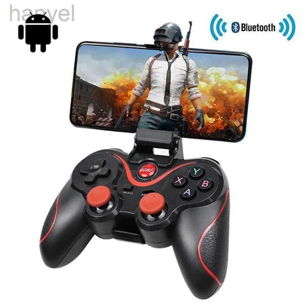 Controladores de jogo Joysticks Terios T3 Controlador sem fio suporta Bluetooth gamepad para controlo para tablet Android smart phone pc joystick d240424