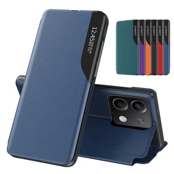 Custode per telefoni cellulari Finestra Magnetica Flip Telefono per Mi Redmi Nota 13 Pro Plus 5G 4G Libro in pelle Cover Anti-Fall Cover Funda Shell Coque 240423