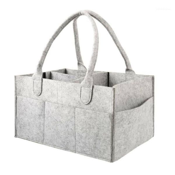 Windelbeutel großer Filzstoffstofftasche falten Baby großer Caddy -Wickeltisch -Organizer Spielzeugkorb Auto Organizer1308K