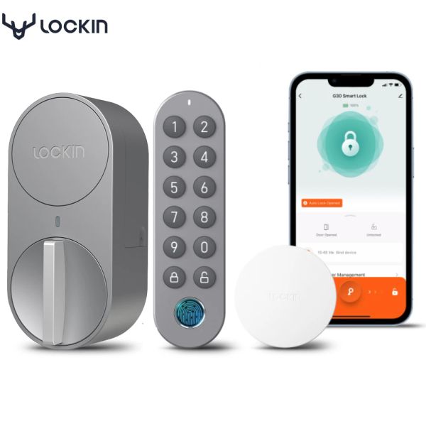 Control Lockin G30 Smart Door Lock Inserimento senza chiave TUYA Bluetooth Castina per tastierta per tastierta Smart Lock Work With Alexa Google US