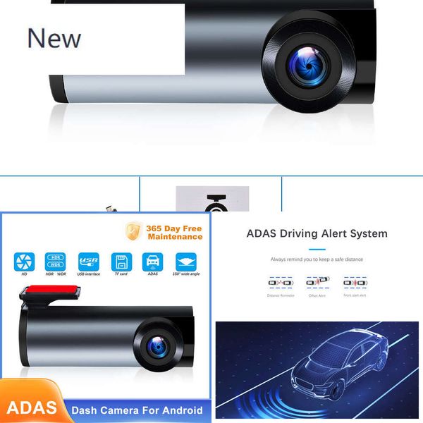 Nuovo registratore video DVR HD 720p USB Night Vision Dash Camera per Accessori per auto di monitoraggio di parcheggio Android 24h