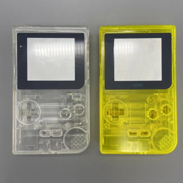 Case kit di sostituzione full shell per copertina di alloggiamento della luce gameboy per guscio GBL con pulsante schermo + adesivo