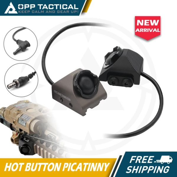 Lights Tactical Hot Button Picatinny com chumbo SF e chumbo de guindaste para lanterna e laser SF M300 M600 com marcas originais