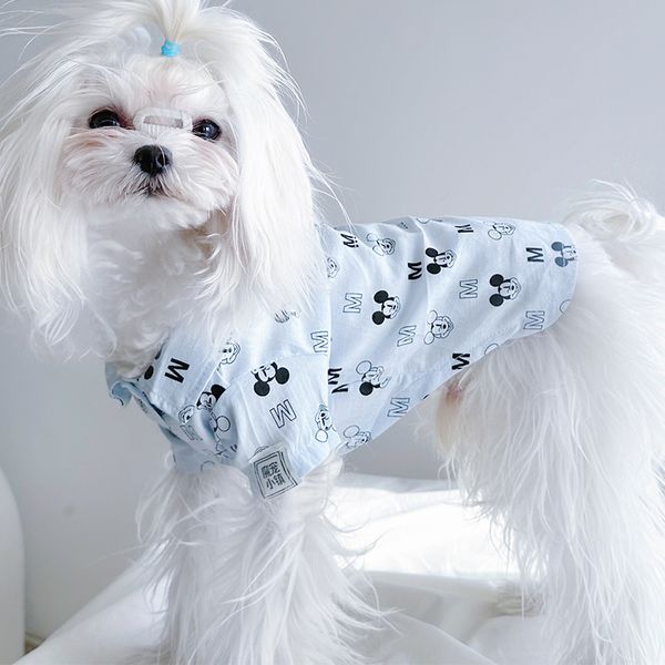 Designer indipendenti di lusso vestiti per animali domestici piccoli cani orsacchiotto bichon bumeco capano gigante costoso gatto cane pigiama marchio alla moda estate