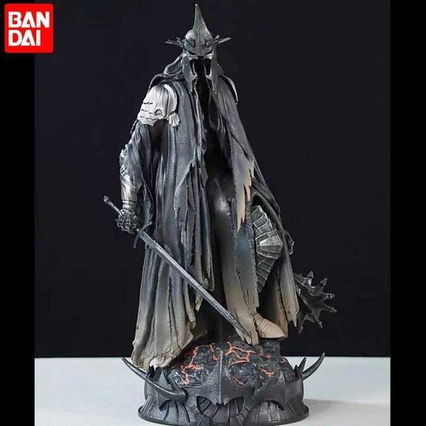Action Toy Figures Lord of the Rings Nazgul Ringwraith Figura Witch King of Angmar Action Figurine Lotr 26cm Pvc Gk Statue Modello Collezionabile Toys T240422