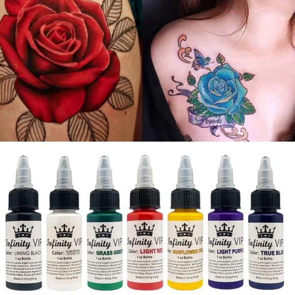 Inchiostri da 30 ml di impianto impermeabile tatuaggio liquido liquido naturale semipermanente safetattoo crema fai -da -te body art tatual pigmenti inchiostri tatuaggi beauty