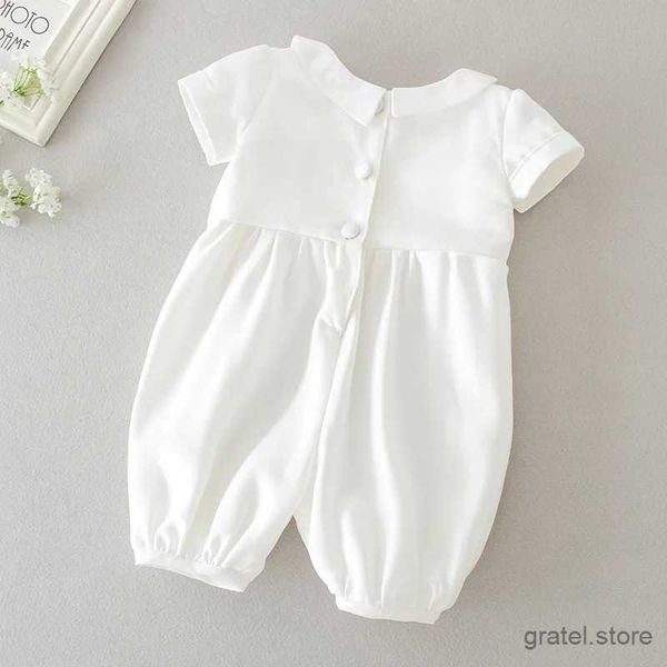 Kleidungssets 0-2 Jahre Baby Jungen Taufen Kleidung Kleinkind weiße Geburtstag Outfits mit Hut 2pcs Taufe Kleidung Set