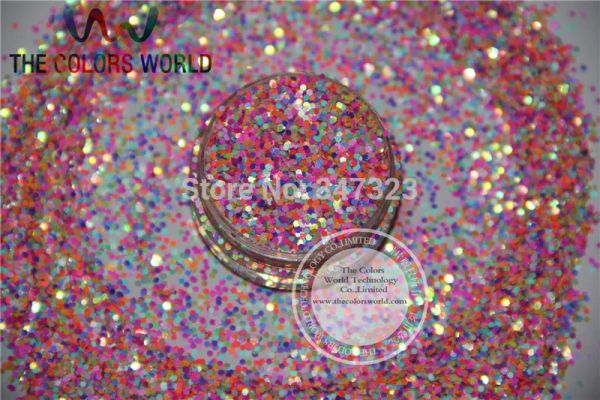 Glitter ar1024 mix1 mm mm arcobaleno colorbow color glitter forma esagonale glitter per nail art e forniture fai -da -te