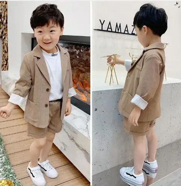 Blazers Kids Brown Wedding Flower Boy/Girls Blazer Soe