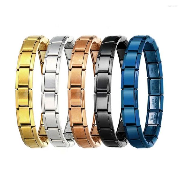 Braccialetti Link 2024 Trendy Y2K Colore oro oro elastico Bracciale italiano Bracciale Gioielli fai -da -te che producono un braccialetto a catena a mano