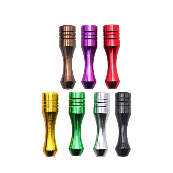 Tubo calabrone in alluminio a forma di proiettile snuff snorter di metallo portatile accessori per fumatori tabacco proiettile mini tabacco da fiuto 7 colori new zz