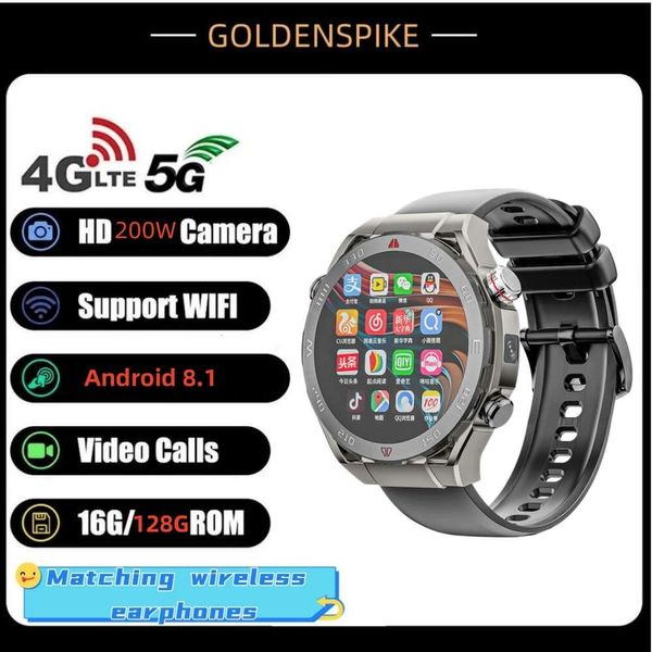 VP600 4G Android Smart Watch 128GB ROM per Xiaomi Smartwatch HD Camera Global Call Call Download Play Store 800Mah Batteria