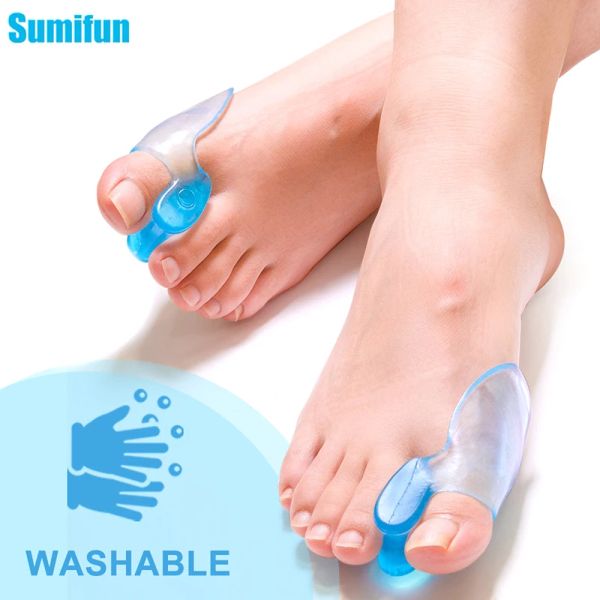 Tratamento Silicone Gel Corrector Bunion Pequeno Separador de Protetor de Protetor Hlux Valgus Alisador de dedo Pontos de alívio para os pés