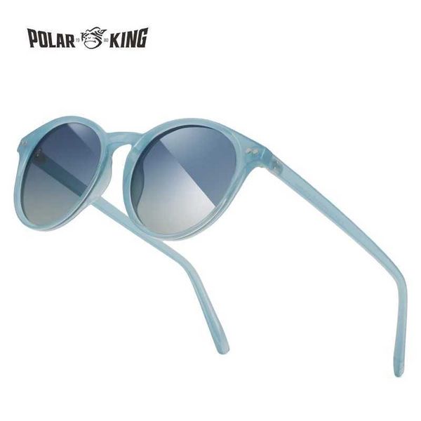 Sonnenbrille transparente Rahmen polarisierte Sonnenbrille rund Lenes Helligkeit Tempel Polaroid Linse Palla Design tägliches Accessoires 240423