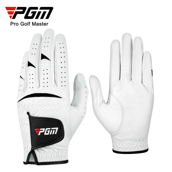 Перчатки PGM Men Golf Gloves Kid White Cape Подличная кожа