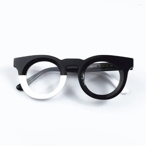 Sonnenbrillen Frames Retro Platte Runde Katzenauge Flachspiegel Trend Personalisierte Hip Hop Optical Punk Rezept Computerliteratur