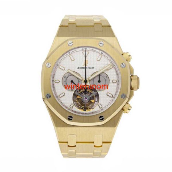 Swiss Luxury Watches AP Автоматические часы Audemar Pigue Royal Oak Tourbillon Manual Gold Mens Watch 25977Ba.OO.1205BA.01 HBRG