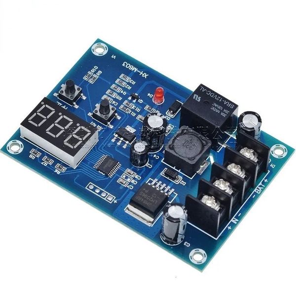 XH-M603 Módulo de controle de carregamento Digital LED Display Armazenamento de lítio Placa de proteção contra chave de controle de bateria 12-24V