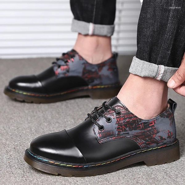 Повседневная обувь мужчина оксфордская мода в британский стиль наружный дизайнер большой размер