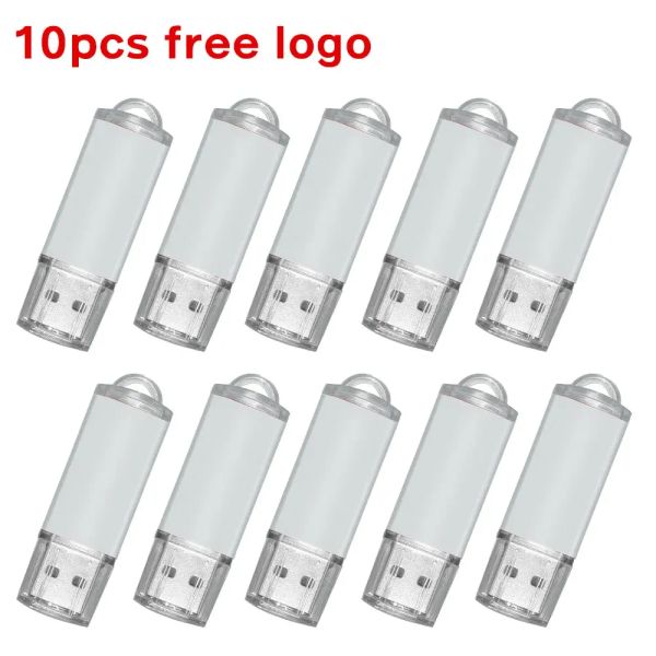 Sürücüler Ücretsiz Özel 10 PCS/Lot USB Flash Tahrik Kalemi Sürücü 256MB 512MB 1GB 2GB 4GB 8GB 16GB Pendrive Bellek Çubuğu 32GB 64GB 128GB USB Stick