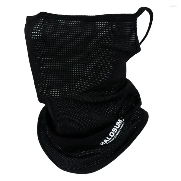 Schals Sommer Seidenhals Gamper Sonnenschutz Vollgesichts Maske Balaclava Atmungsaktiv UV Outdoor -Radsportsportschal