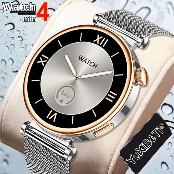 2024 Schermo di orologi Smart Women di New Fashion Smart Show Time GPS Sports 1.3 pollici AMOLE 360*360 HD Smartwatch per orologio 4 mini 41mm