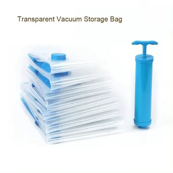 Borsa di stoccaggio del vuoto resistente più spazio Salva borse per guarnizioni per vestiti cuscinetti guardaroba pieghevole da viaggio pieghevole