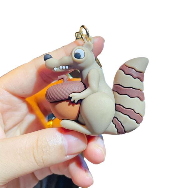 2024 Neues Produkt Hot Selling Comics Creative Keychain Elephant Squirrel Bag Anhänger Schlüsselbund kleiner Geschenkgroßhandel