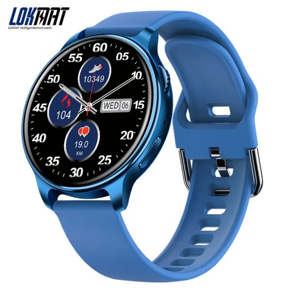 Orologi Lokmat Time 2 Smart Watchs Men Bluthooth Chiama il monitoraggio della frequenza cardiaca Donne Sports Watch with Sleep Tracker per Android iOS