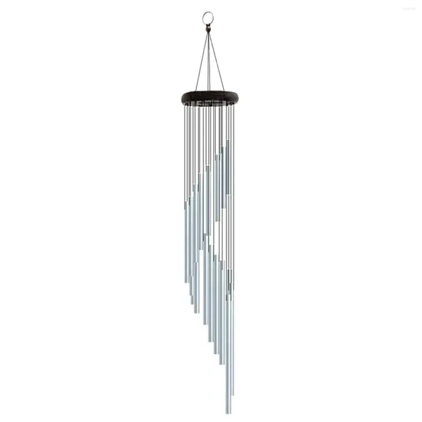 Dekorative Figuren großer Röhrchen Wind Chimes Chime Hummingbird 1PC Windchimes mit 18 Aluminiumlegierung groß für Outdoor -Klare Kristalle
