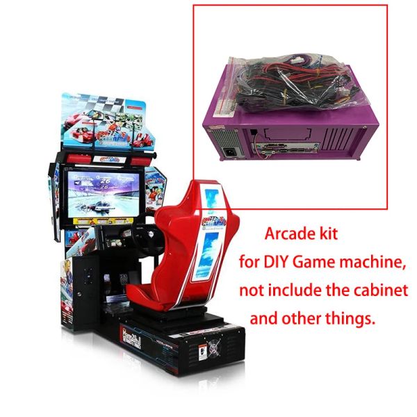 Jogos Kit Arcade Out Out Car Racing Motor Driving Simulator Game Placa -mãe TT Motocicleta Rolling Childing Racing Game Machine DIY